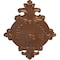 Ekena Millwork Quentin Ceiling Medallion, Hand-Painted Polished Copper, 23 1/2"W x 12 1/4"H x 1 1/2"P CM23RO1POS - alternate 3